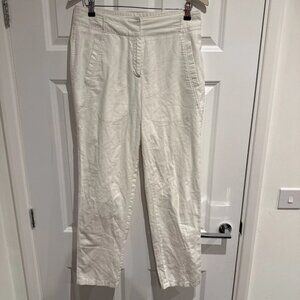 GAP Women’s White Linen Cotton Trousers